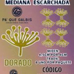 HOJAS MEDIANAS PISTILO DORADO ESCARCHADAS 1 PAQUETE CONTIENE 8 UND CÓDIGO HOJASPISE-002