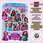 Kit Topper princesas DISNEY TODAS BEBES #KIT-285