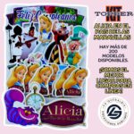 KIT TOPPER princesas ALICIA EN EL PAIS DE LAS MARAVILLAS #KIT-286