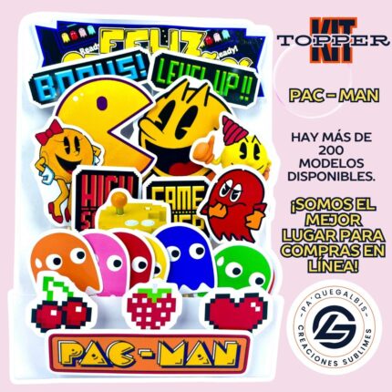 KIT TOPPER PAC-MAN CÓDIGO #KIT-276