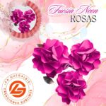 Rosas Neón Fucsia  #ROSAN-017
