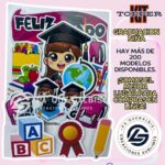 KIT TOPPER GRADUACIÓN NIÑA #KIT-273