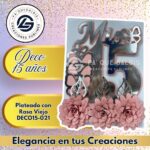 Deco 15 Años Plateado Con Rosa Viejo #DECO15-021