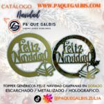 Topper Genérico campana Dorado