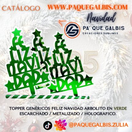 Topper Genérico Àrbol Navidad (Verde)