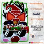 Kits Impresos Navidad reno con lentes