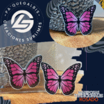 Mariposas TRADICIONAL ROSADO 8UNID