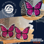Mariposas TRADICIONAL FUCSIA 8UNID