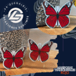 Mariposas TRADICIONAL ROJO 8UNID