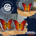 Mariposas TRADICIONAL NARANJA 8UNID