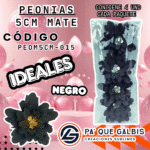 Flor Peonias 5 Cm PMatecod. PEOM5CM-015 Negro