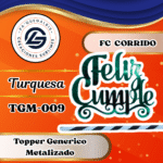 Topper Generico FC Corrido TURQUESA #TGM-009