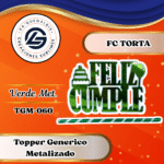 Topper Generico FC Torta VERDE #TGM-060