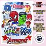 Kit Topper Avengers Bebé #KIT-300