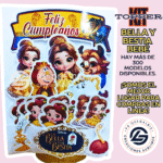 Kit Topper  Bella y bestia Bebé #KIT-304