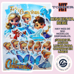 Kit Topper  Cenicienta Bebé #KIT-303