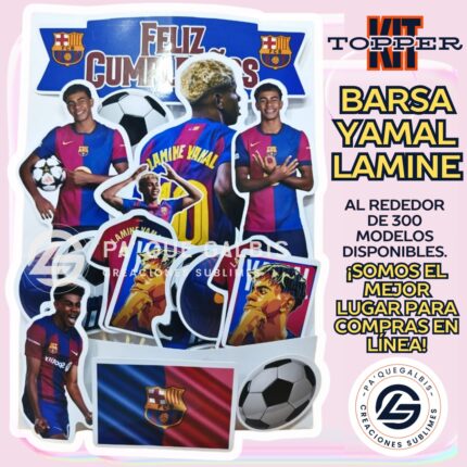 Kit Topper Futbol Barsa Yamal lamine #KIT-297