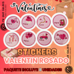 Stickers Valentin Rosado X8unid