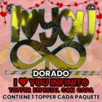 Topper Especial Infinito Dorado