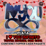 Topper Especial Infinito Plateado