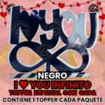 Topper Especial Infinito Negro