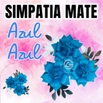 Simpatías Azul Azul Mate #005